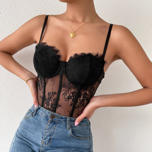 Mia | Lace Fishbone Underwear