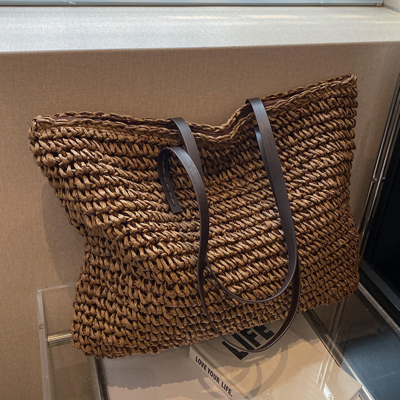Markreso - All-match Woven Shoulder Bag