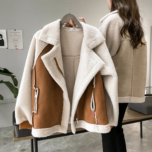 Ariana -  Short Lamb Velvet Jacket