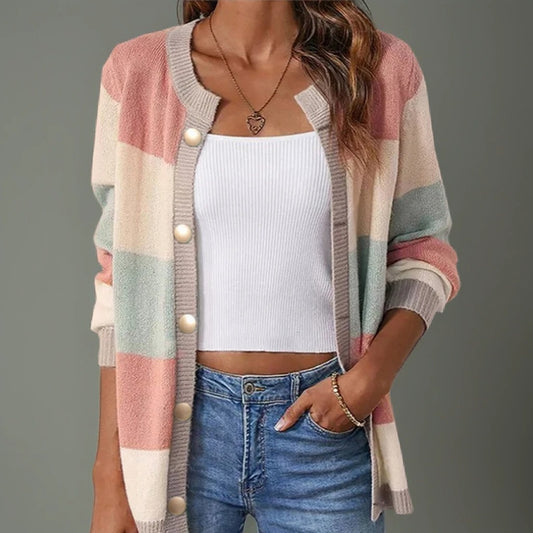 Lottenia - Sweet Striped Cardigan