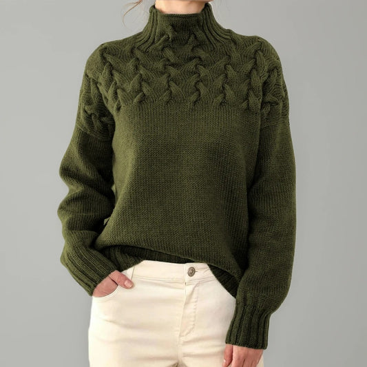 Eva - Stylish Cable Knit Pullover