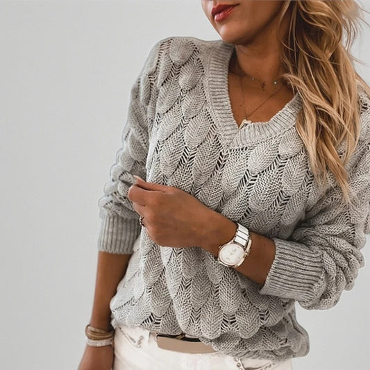 Isla - Blush Scallop Pullover