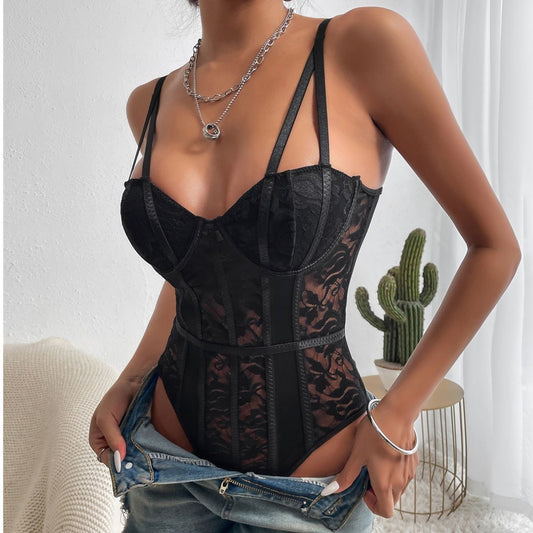 Celine | Embroidered Corset Underwear