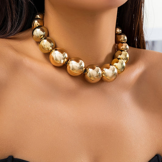 Round Bead Pearl Necklace