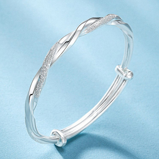 Beautiful Braided Silver Bracelet