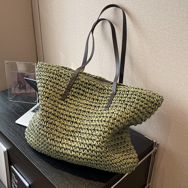 Markreso - All-match Woven Shoulder Bag