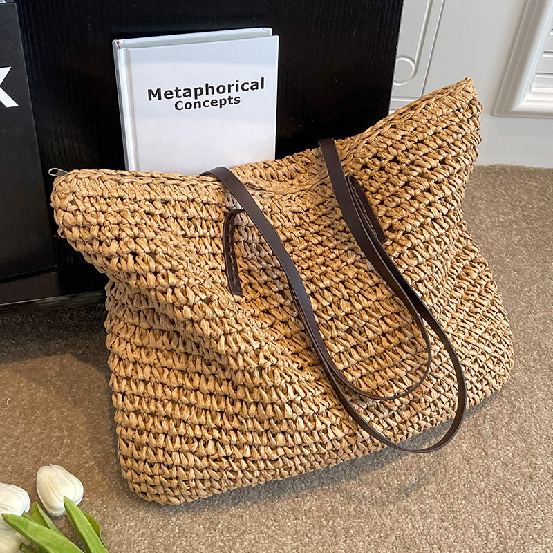 Markreso - All-match Woven Shoulder Bag