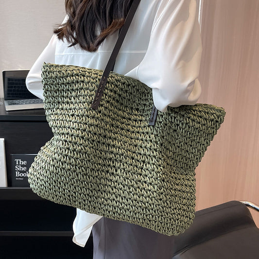Markreso - All-match Woven Shoulder Bag