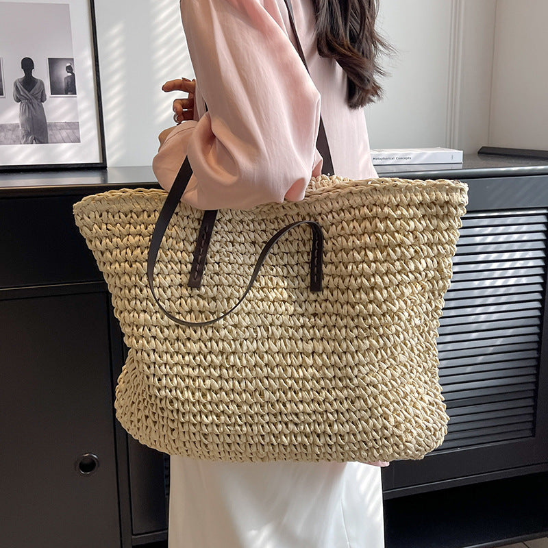Markreso - All-match Woven Shoulder Bag