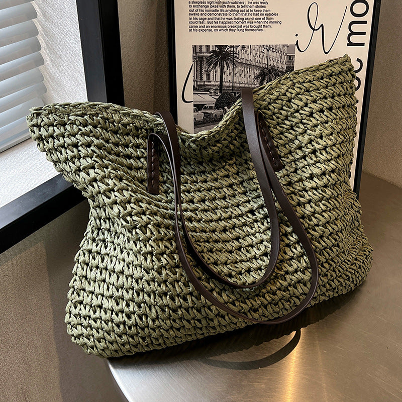 Markreso - All-match Woven Shoulder Bag