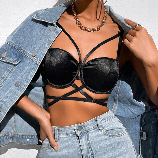 Angelina | Cropped Backless Tank Top Underwear